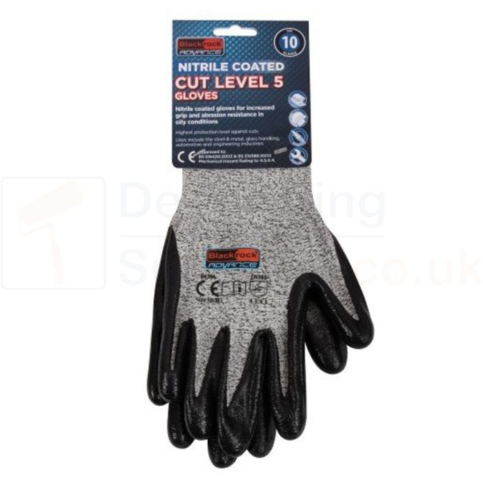 BlackRock Cut Level 5 Nitrile Coated Gloves Medium