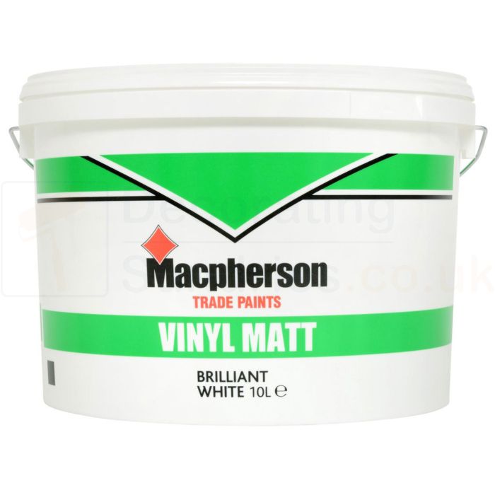 Macpherson Brilliant White Vinyl Matt 10 Ltr