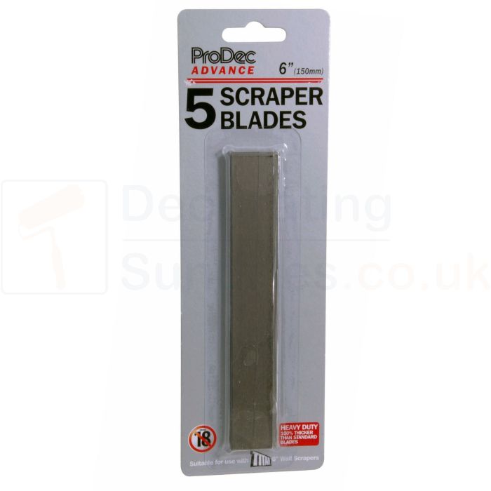 ProDec Advance Titan Scraper Blades 6" (Pack of 5)