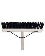 Black PVC Sweeping Broom 18"