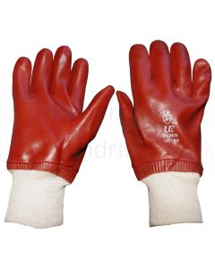 flexible Red PVC Coated Gloves (Red Riggers)