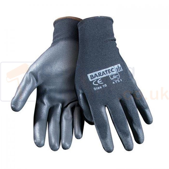 Black PU Gripper Gloves