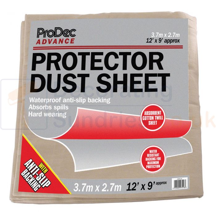 TIMco CDS129 Professional Dust Sheet-for DIY Projects-12ft x 9ft Bâche Anti-poussière 