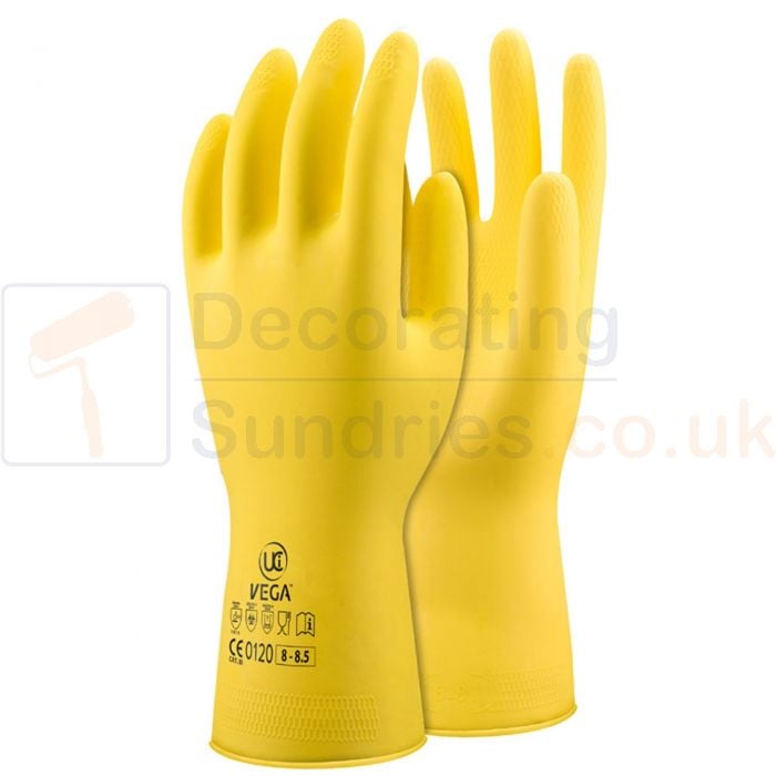 Vega Marigold Yellow Durable Rubber Gloves